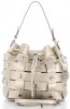 Vittoria Gotti Modna Torebka Skórzana Unikatowy Shopper Made in Italy Złota